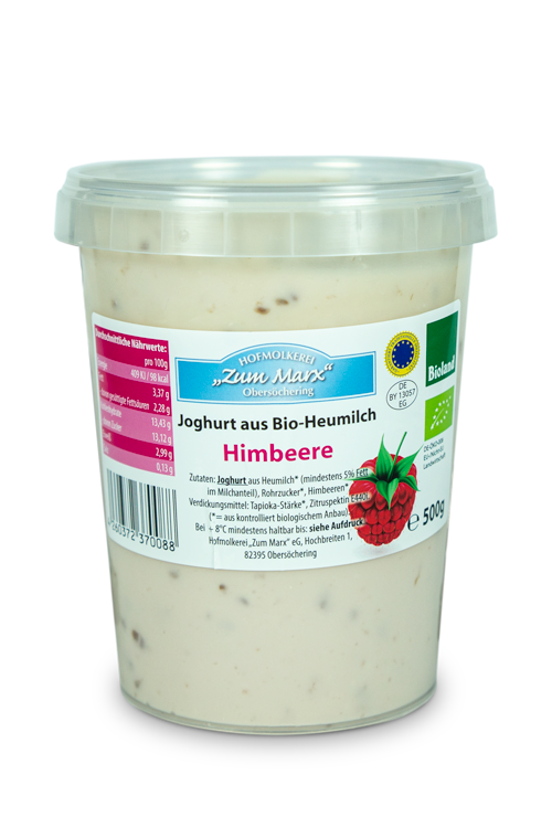 Bio-Joghurt aus Heumilch Himbeerjoghurt