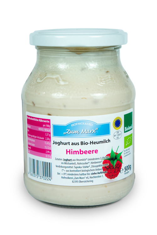 Bio-Joghurt aus Heumilch Himbeerjoghurt